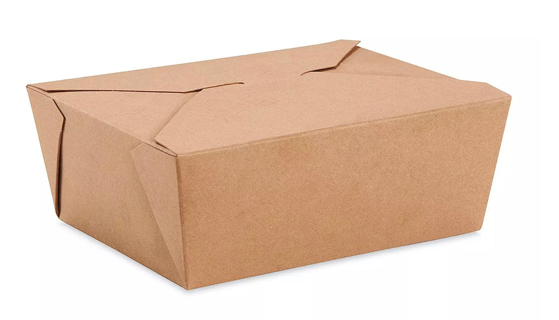 #8 Kraft Takeout Containers (50ct)