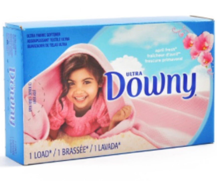 Bulk Case of 156ct | Downy Single Use Fabric Softener 1 Load 0.85 fl oz -Ideal for Vacation Rentals, Hotels, Laundromats, Cleaners