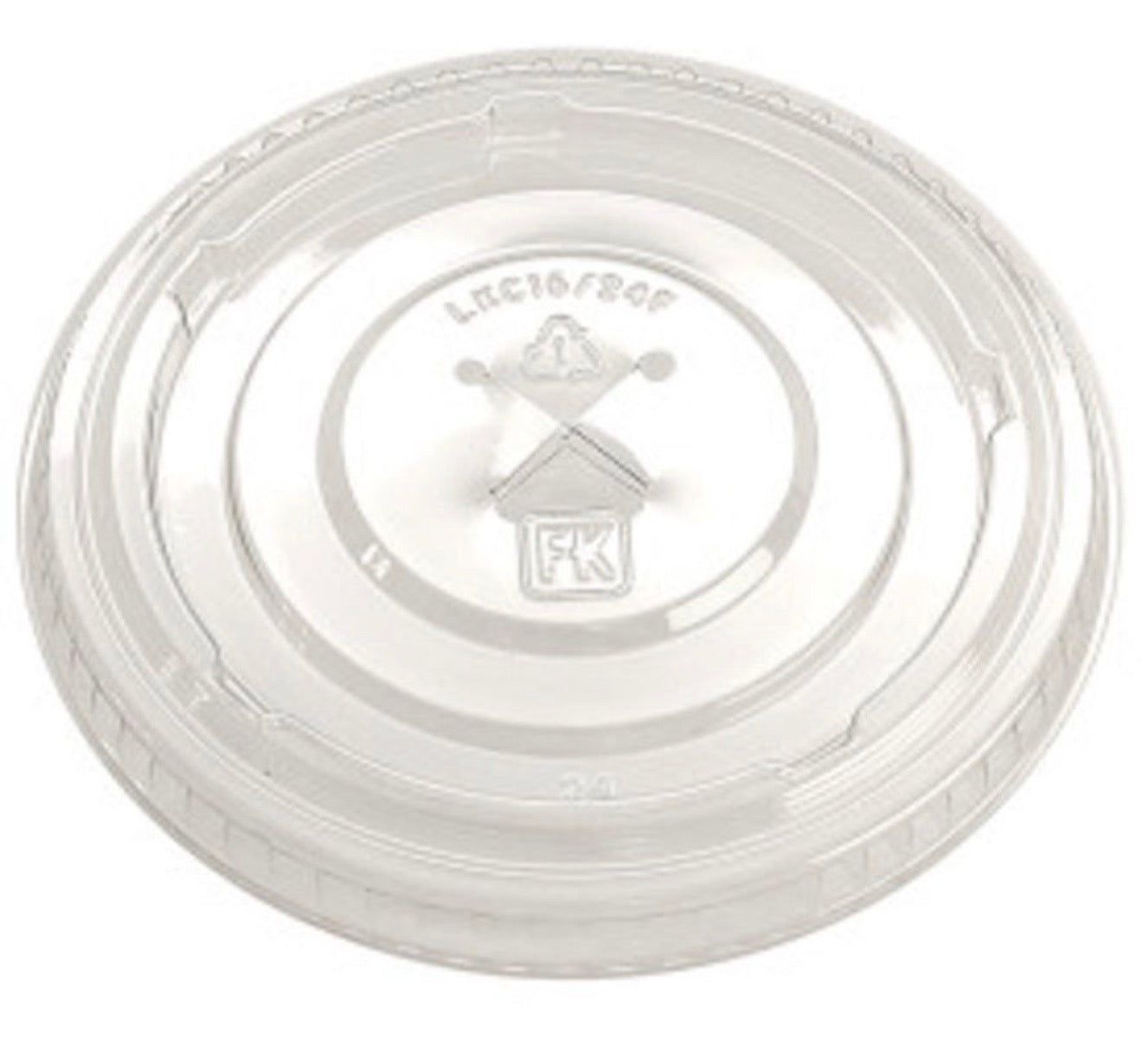 Clear X-Slot Flat Lids for 9-12oz Cups (100ct)