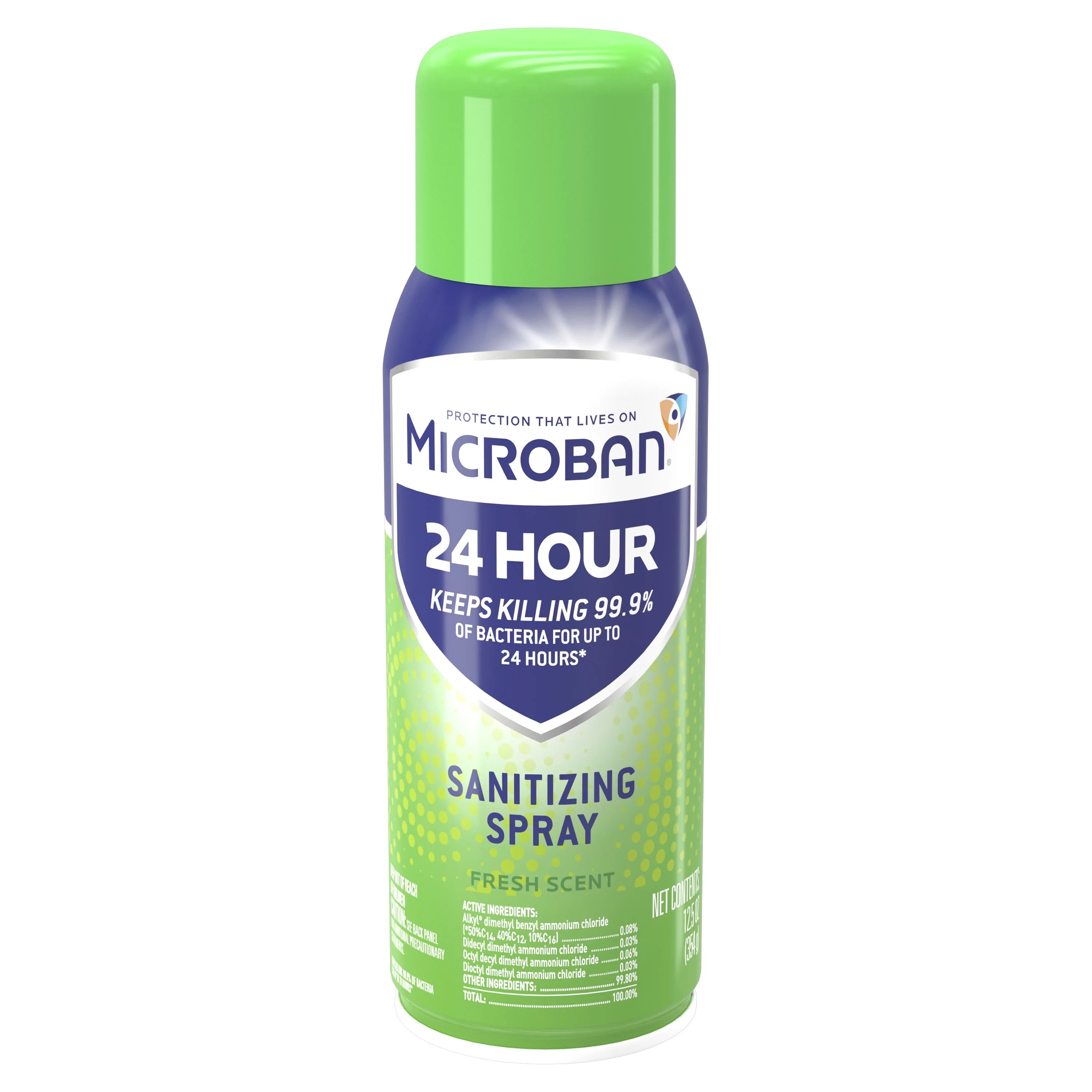 Microban Fresh Scent 24 Hour Disinfectant Sanitizing Spray 12.5 oz