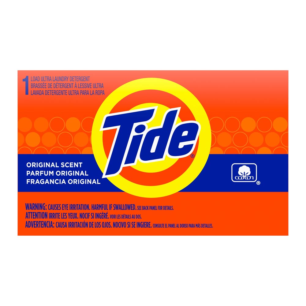 Bulk Case of 156ct | Tide Single Use 1 Load Detergent 1.8oz  -Ideal for Laundromats, Vacation Rentals, Hotels, Cleaning Services